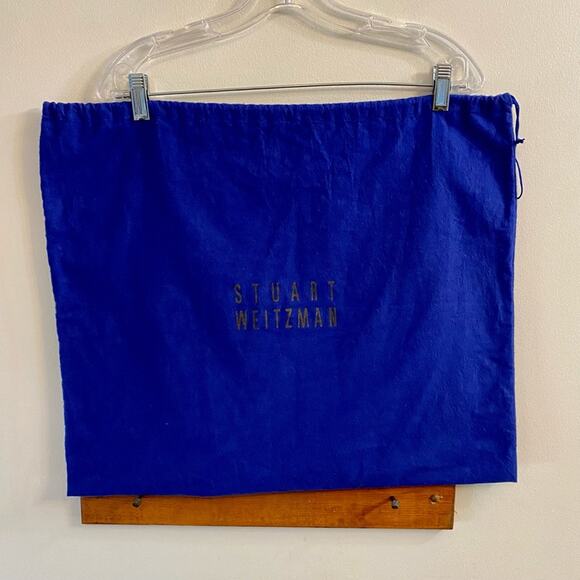 Stuart Weitzman Large Size Blue Purse Shoe Protector Dust Bag 18” x 21” Travel - Picture 1 of 8